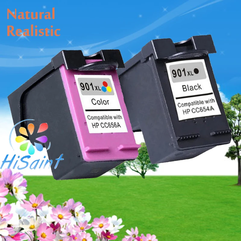 Чернила hisaint картридж для Hp 901 XL черный и цвет совместимого принтера hp 4500 J4580 J4550 J4540