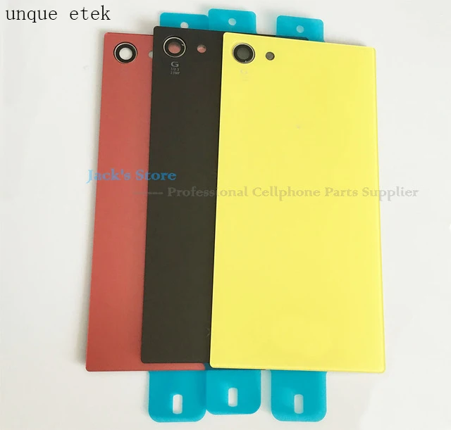 Для Sony Xperia Z5 Compact E5803 E5823 задняя Стекло Батарея двери Корпус запасные части для