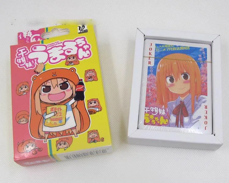 Голова аниме Sankaku Himouto! Карты для покера Умару-Чан Умару дома (54 шт.) Детские
