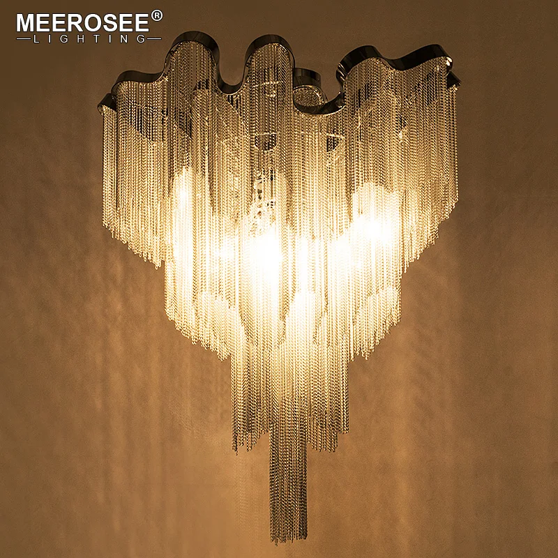 

French Chain Chandeliers Lighting Fixture lamparas de techo colgante moderna For Foyer Dining Room Lustres Restaurant Decoration