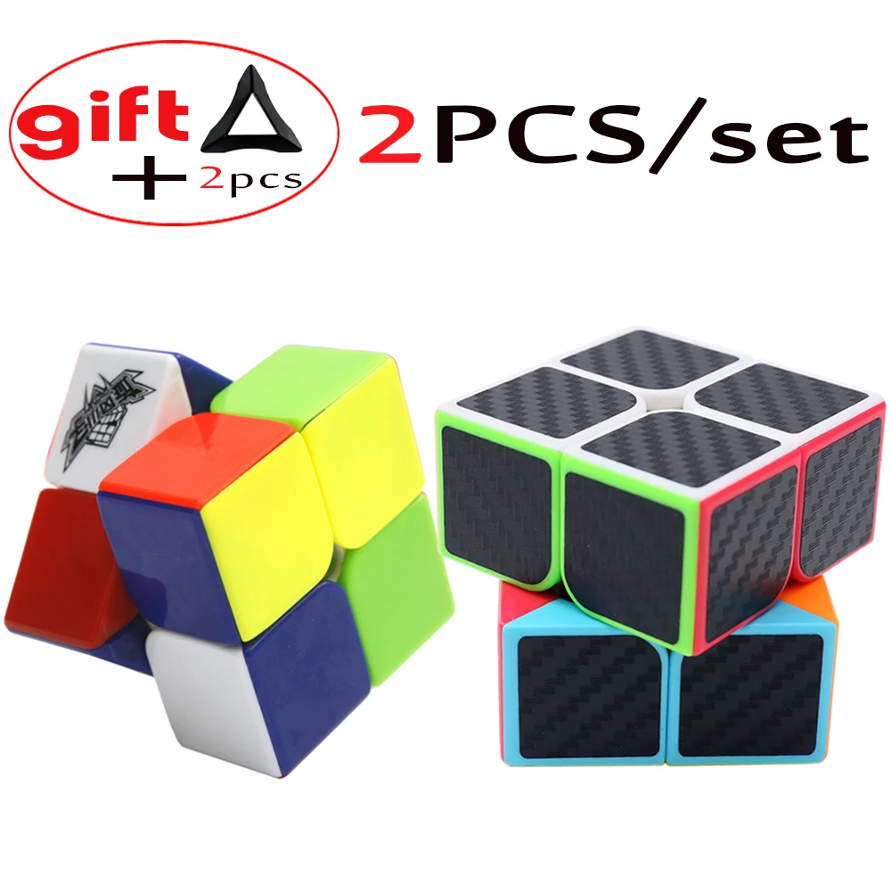 2 шт./набор слойный скоростной Циклон для мальчиков Z cube 2*2*2 магический куб 2x2