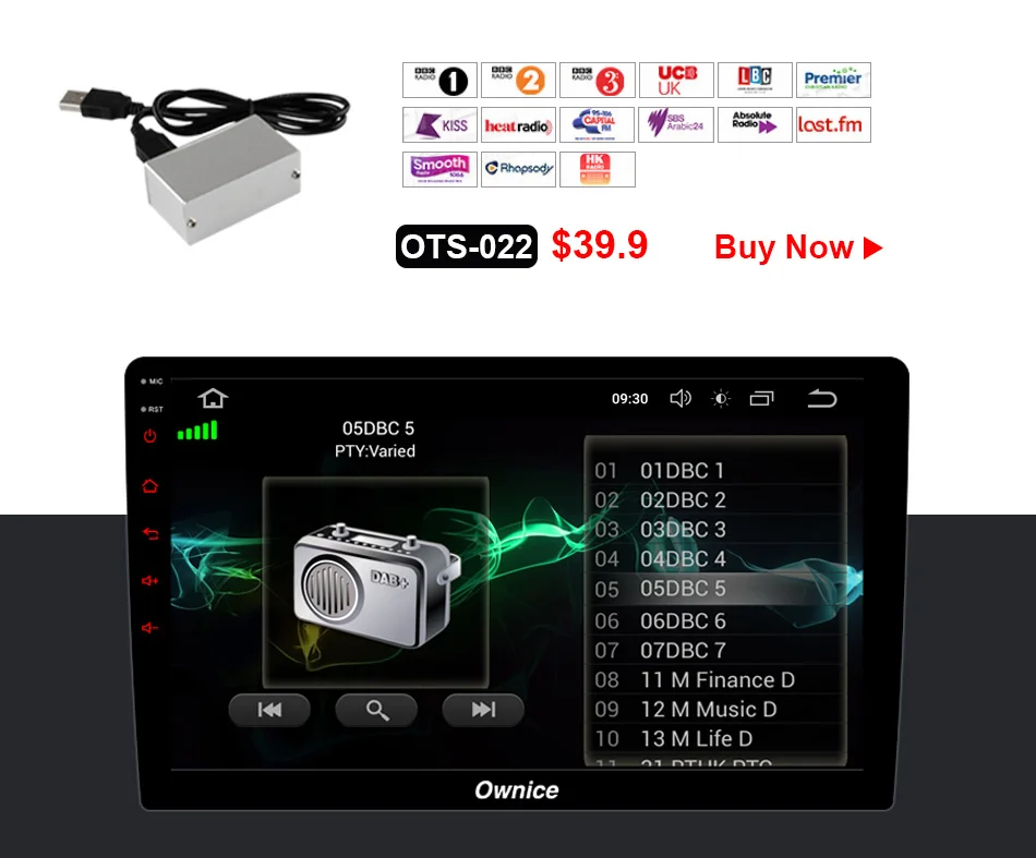 Ownice K3 Android 9,0 четырехъядерный автомобильный Радио универсальный DVD мультимедийный плеер 2 Гб ОЗУ 16 Гб ПЗУ gps Навигация DVD Поддержка Bluetooth