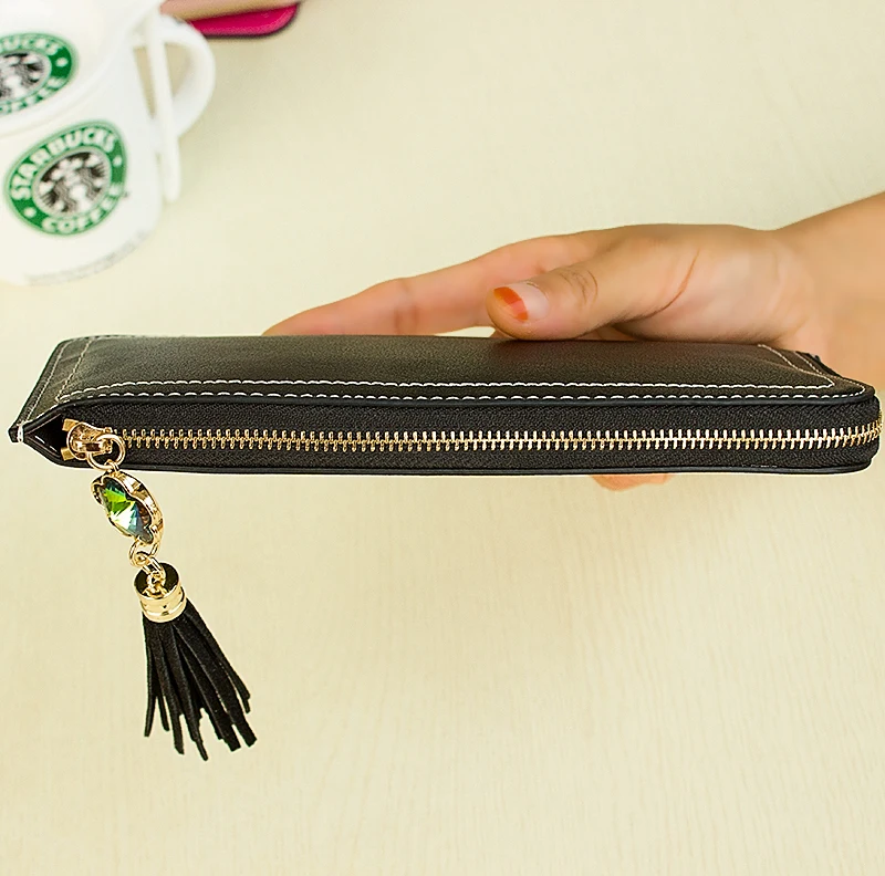2015 новый дамы кошелек женского молнии бумажник тонкие женские модели на