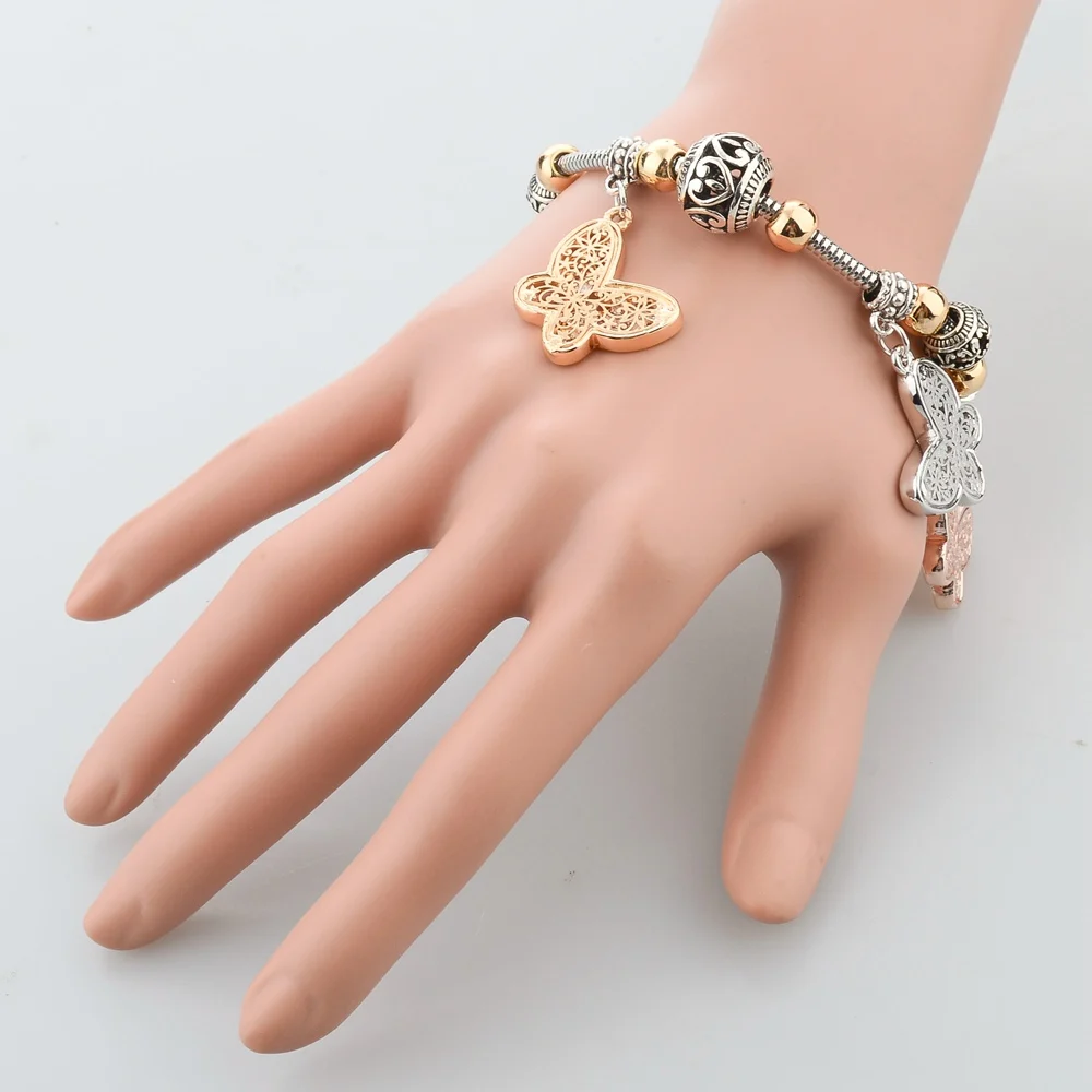 LongWay ювелирные изделия серебряные браслеты для женщин сделай сам бусины-шармы