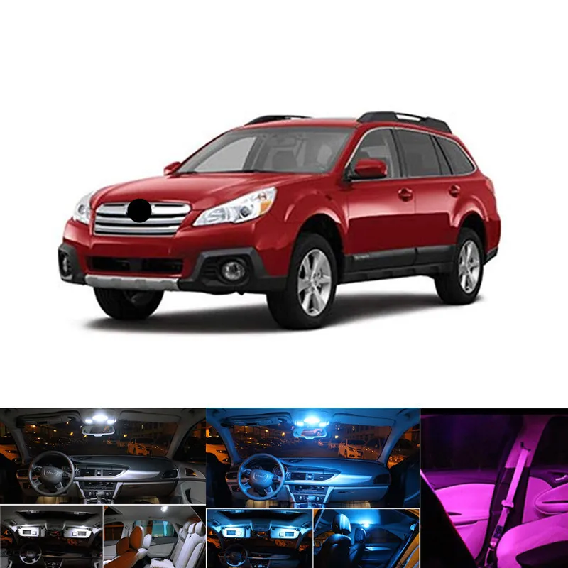 10pcs White Car LED Light Bulbs Interior Package Kit For 2000-2009 Subaru Outback Map Dome Trunk Door License Plate Lamp | Автомобили и