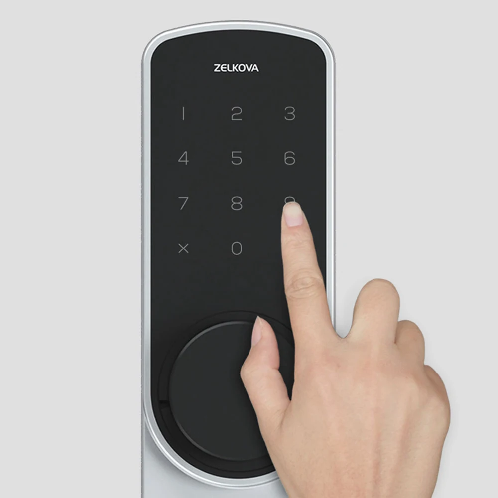 Умный поворотный дверной замок Xiaomi Zelkova с паролем, без ключа, интеллектуальный замок безопасности