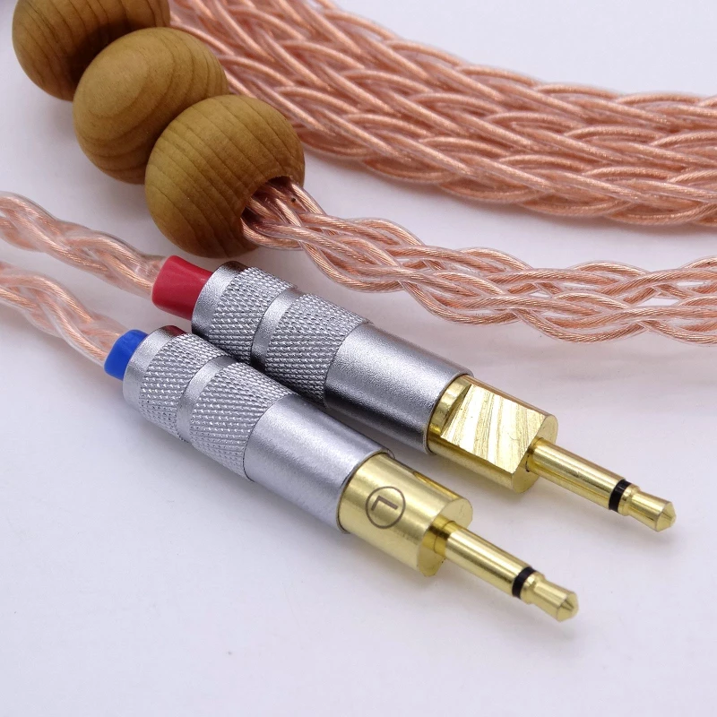 2.5Meter Hand Made Hi-end 8 Cores 5n Pcocc Copper Headphone Upgrade Cable for Sennheiser HD700 | Электроника