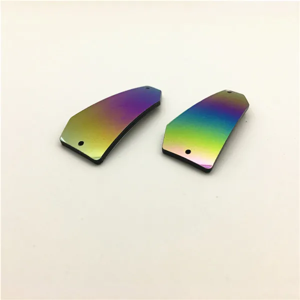 18N 19X41mm Высококачественные акриловые стразы разных форм, с отверстиями, радужные зеркальные Акриловые Бусины, 30 шт - Цвет: 18N 19X41mm