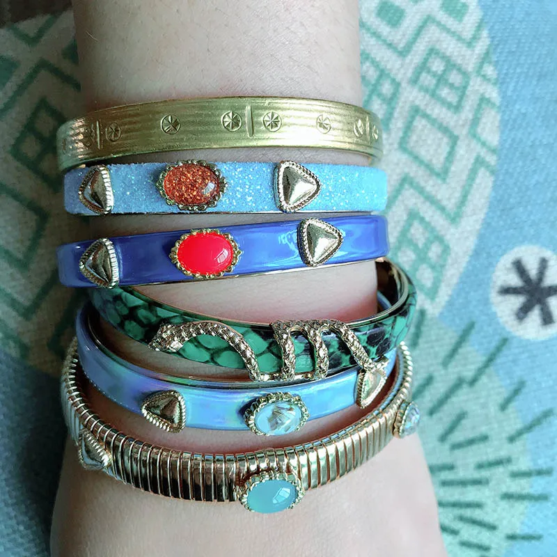 NeeFuWoFu браслет оптовая торговля над леопардовым тигром смолы камень браслеты