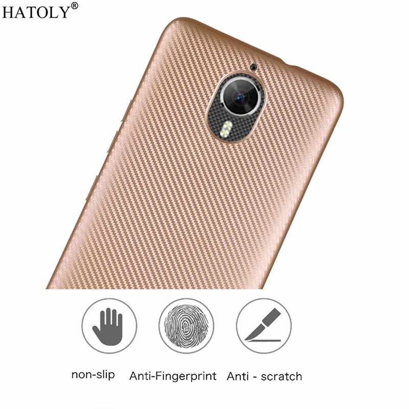 Чехол HATOLY для мобильного телефона GM 5 GM5 Plus Ультратонкий Мягкий ТПУ/углеродное