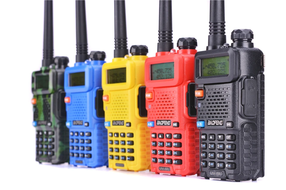 Baofeng UV-5R портативная рация Двухдиапазонная профессиональная 5 Вт UV 5R Ham двухстороннее радио UV5R портативная охотничья радиостанция КВ трансивер