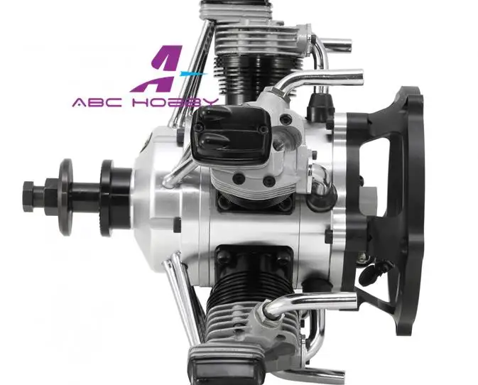 ASP FS400AR четырехтактный 5-цилиндровый светящийся двигатель с глушителем