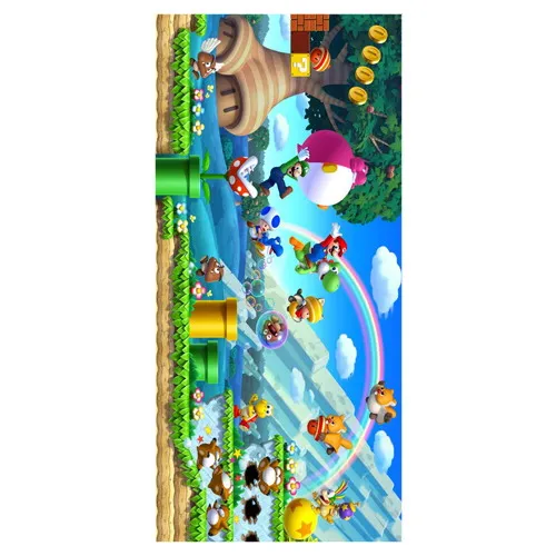 Классическое игровое мягкое полотенце из бамбукового волокна с принтом Super Mario