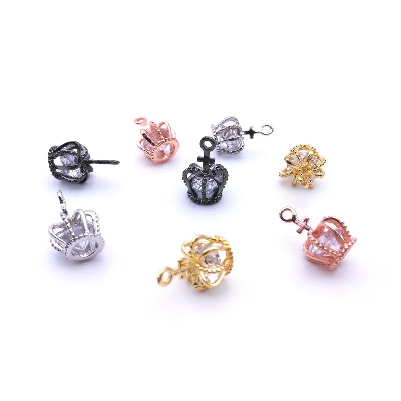 4 цвета! Подвеска в виде короны с бусинами-шармами, подходит для браслетов и браслетов DIY, оптовая продажа ювелирных изделий, браслет в форме короны, шаоjia