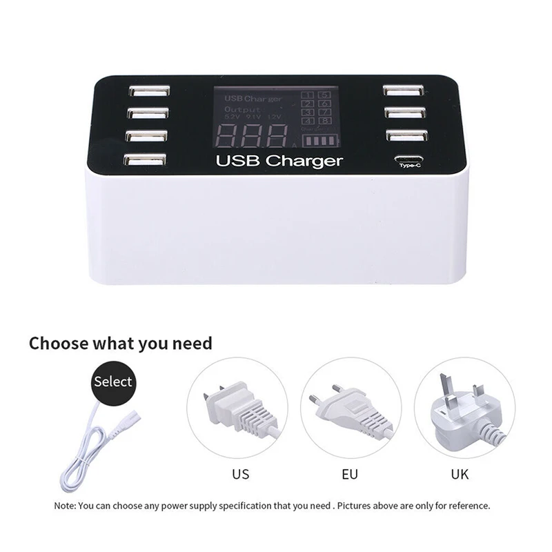 8 портов Мульти USB зарядное устройство концентратор Быстрая зарядка 3 0 Usb