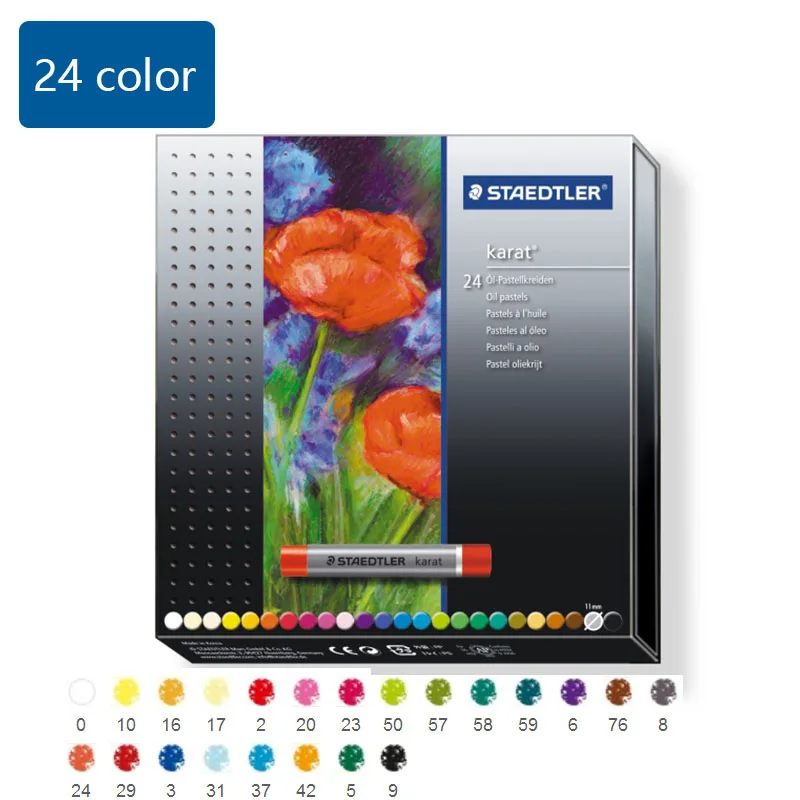 STAEDTLER 2420 professional масляная пастель 12/24/36/48 цветная масляная пастель Мел Цвет краски - Цвет: 24 color