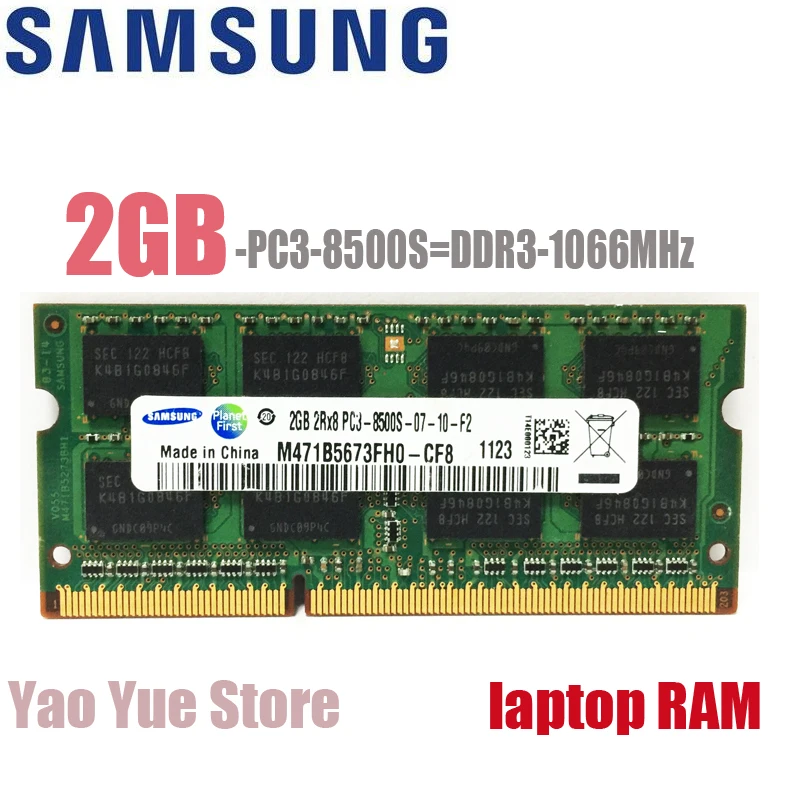 Samsung ноутбук 1 Гб 2 1G 2G PC3 8500S 10600S 12800S DDR3 1066 МГц 1333 1600 ECC Модуль Памяти RAM|Оперативная