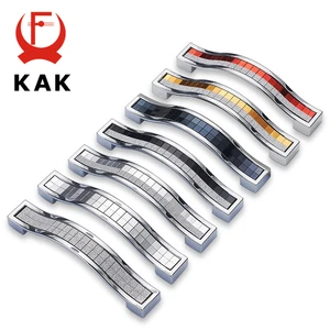 KAK, ручки из цинкового сплава, хрустальные, для шкафа ручки для выдвижных ящиков, ручки для кухонного шкафа, Мебельная ручка с хрустальной фурнитурой