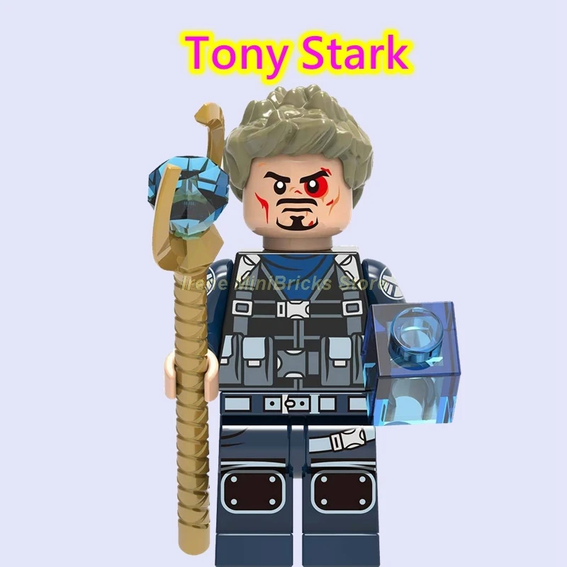 Tony Stark Мстители эндгейм перец Поттс спасатель Марк ЖЕЛЕЗНЫЙ ЧЕЛОВЕК Марк 85 Тони Старк Железный человек строительные блоки кирпичи Marvel игрушки для детей - Цвет: Tony Stark