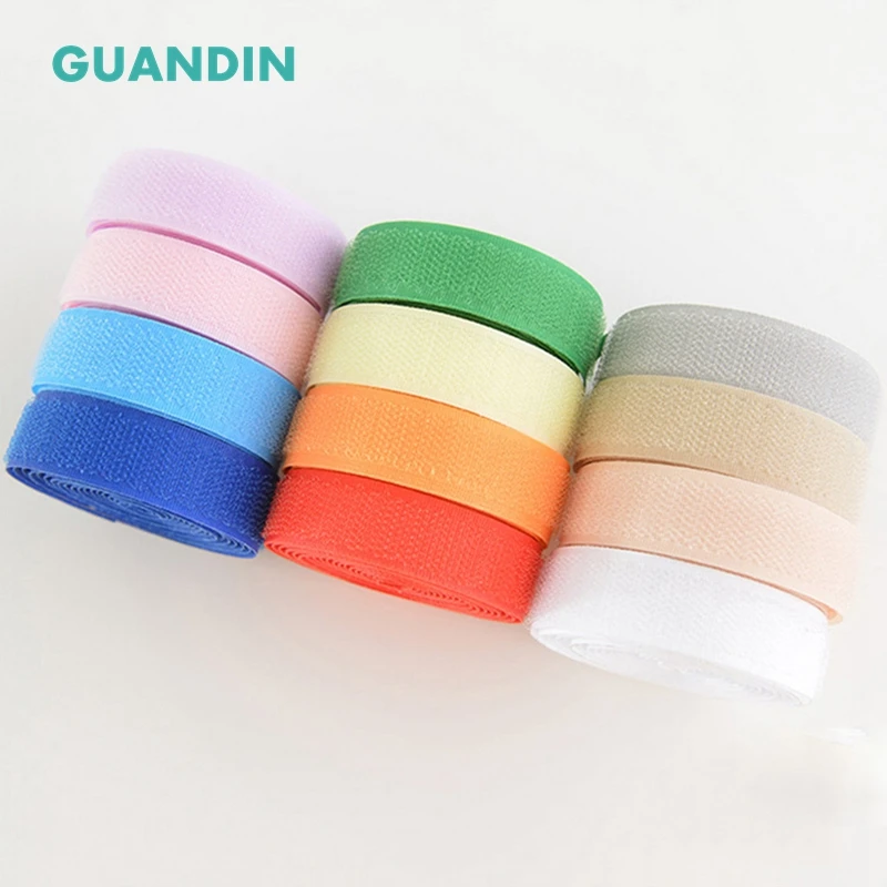 GUANDIN, прочный самоклеящийся нейлоновый крючок и петля застежки ручной работы шитье аксессуары полиэстер материал 1 ярд/шт