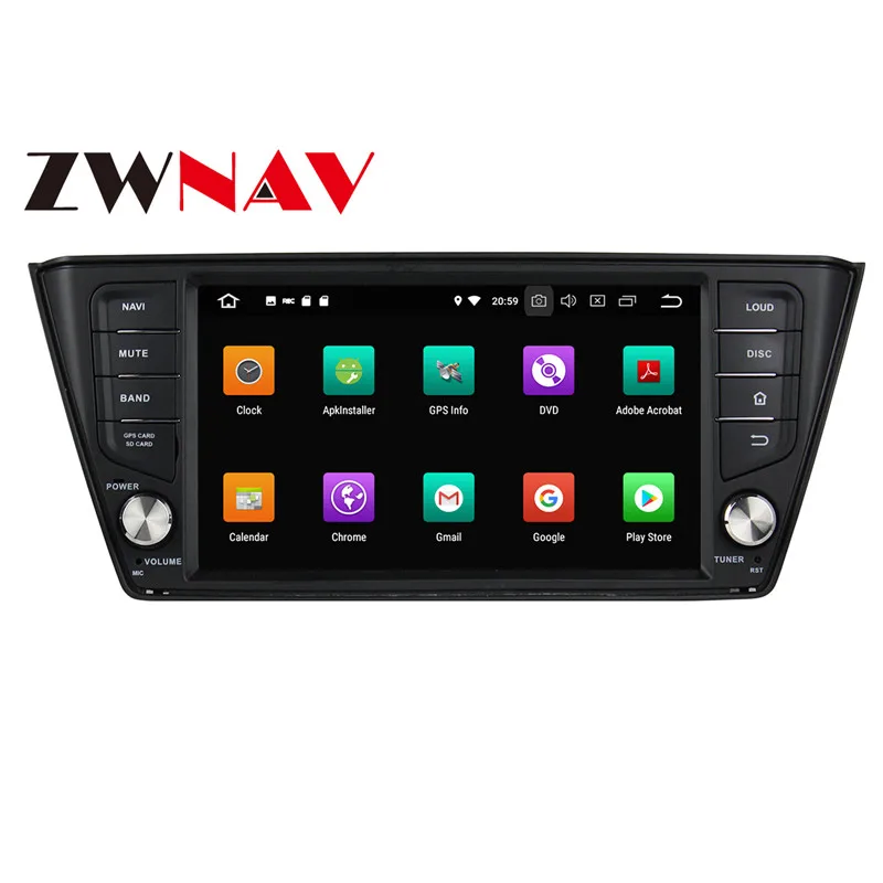 Android 9 64+ 4 Гб с DSP Автомобильный gps навигатор мультимедиа Recoder для Skoda Fabia NJ3 стерео блок камера