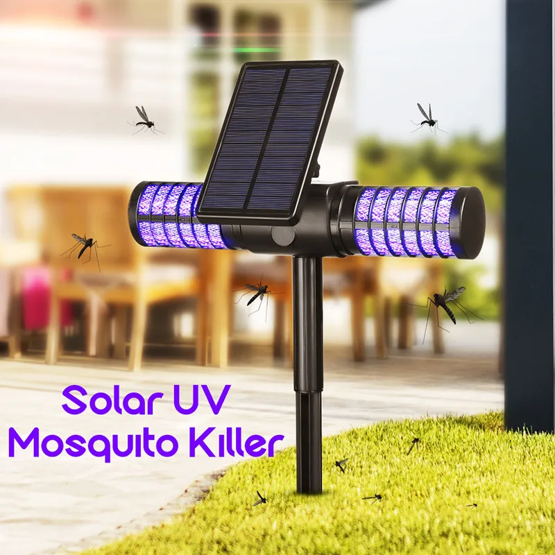 Solar Mosquito Killer Led Light USB Repellent IP65 Insect Trap Lamp UV Bug Zapper Pest Control Repeller Wall | Дом и сад