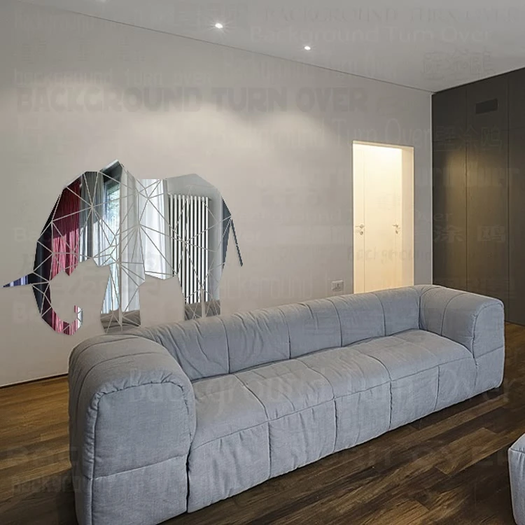 Творческий 3D животных с акриловой зеркальной поверхностью зеркало украшение