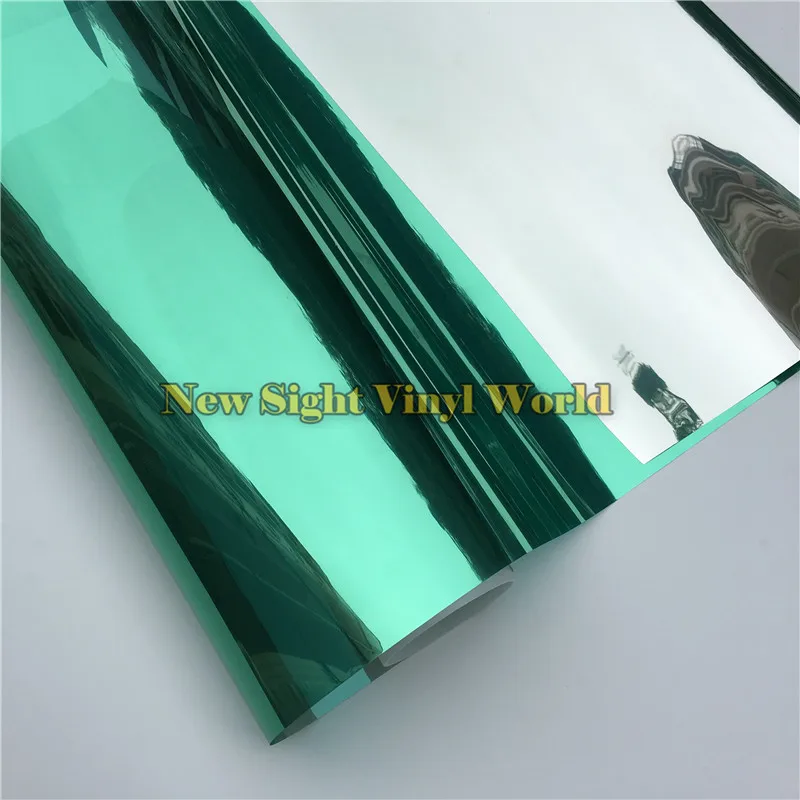 VLT 15% зеленая Солнцезащитная Светоотражающая оконная пленка оттенок для дома и