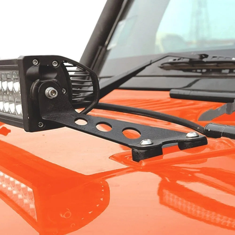 Крепежные кронштейны капота для 07 18 Jeep Wrangler JK прямой 20 22 дюймов светодиодный
