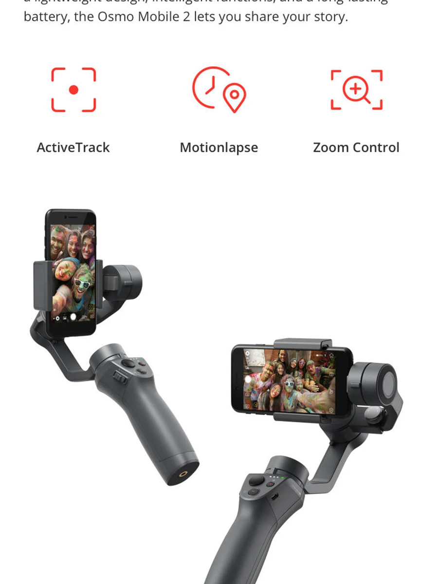DJI Osmo Mobile 2 ручной карданный 3-осевой стабилизатор, FIF Кубка мира панорама функции подходит для телефонов
