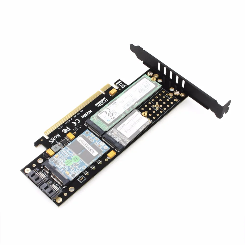JEYI KNIGHT PCIE3.0 для адаптера NVME x16 PCI E M.2 2280 алюминиевый лист теплопроводность