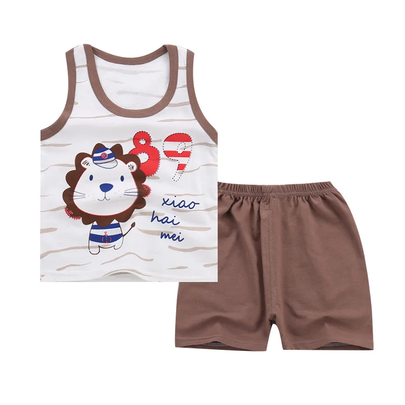Softu/летний комплект одежды для маленьких мальчиков и девочек детской спортивные - Фото №1