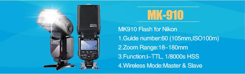 Meike MK-320N ttl HSS мини-мастер Управление вспышка для Nikon J1 J2 J3 D750 D610 D7100 D5100 D5200 D3300 и так далее