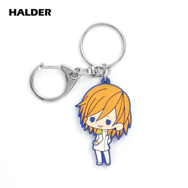 Аниме halder Uta no Prince Sama Aijima Cecil Ittoki Shinomiya Ren цифры кулон мягкий ПВХ Брелоки держатель ключей автомобильные брелоки для сумки - Цвет: Jinguji Ren