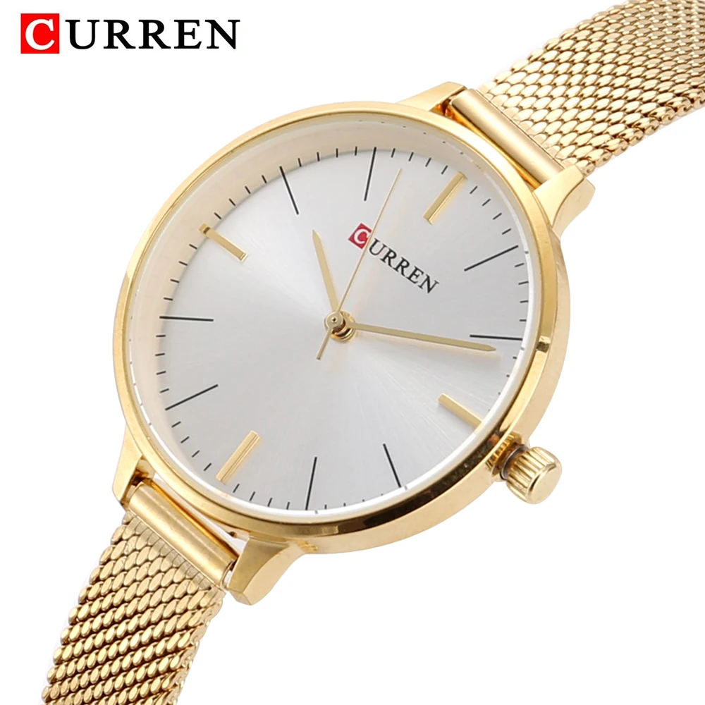 

Curren Wrist Watch Women Fashion Golden Steel Quartz Watches Woman Bracelet Clock Relogio Feminino 2018 Luxury Ladies Watches