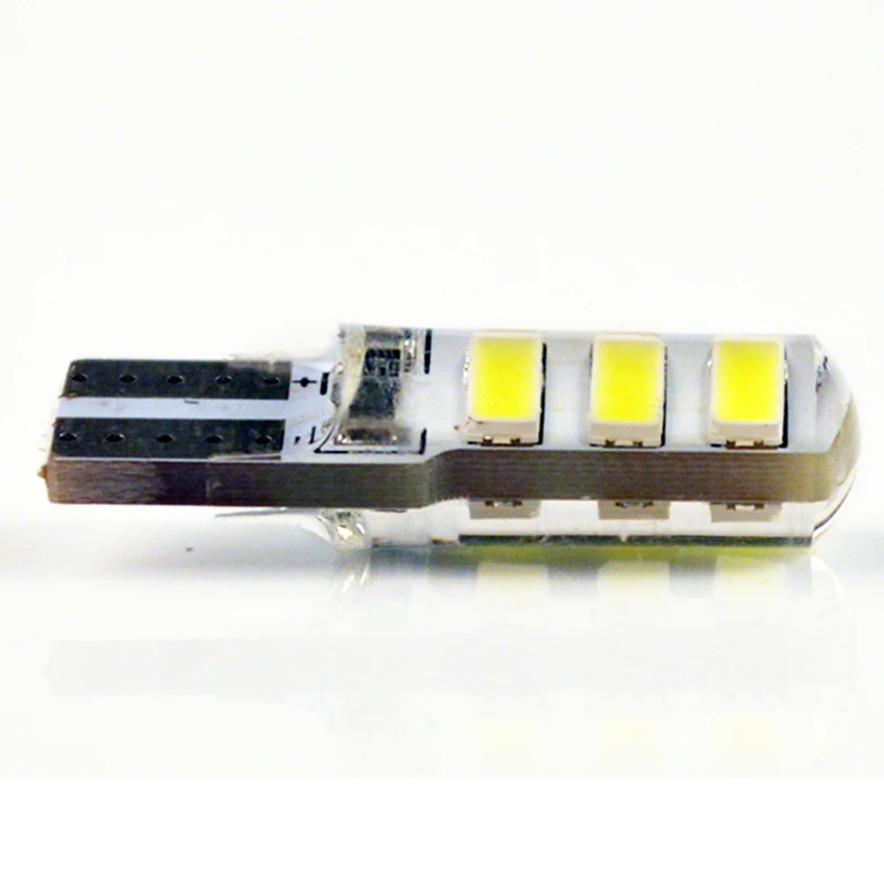 Flytop светодиодный автомобильный лампочка T10 5730SMD CANBUS силиконовый корпус 6 чипов W5W