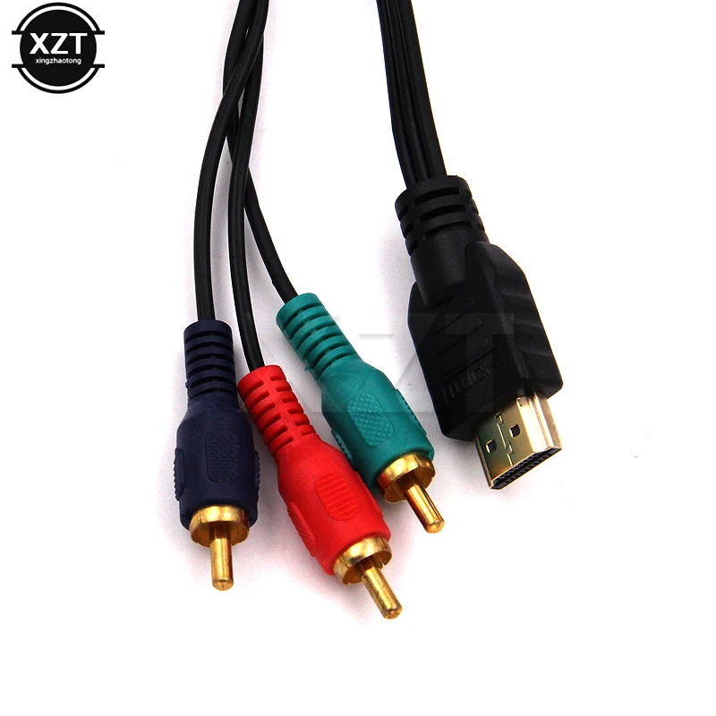 3 фута 1 м HDMI-совместимый штекер к RCA Видео Аудио AV адаптер кабель 3RCA стерео фото