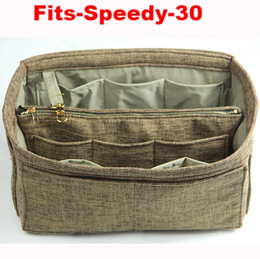 Speedy-30 Подходит для Speedy25 30 35 40 восхитительная ручная тканевая сумка органайзер сумка-тоут кошелек вставка Водонепроницаемый Косметический подгузник вещи сумка - Цвет: Speedy-30