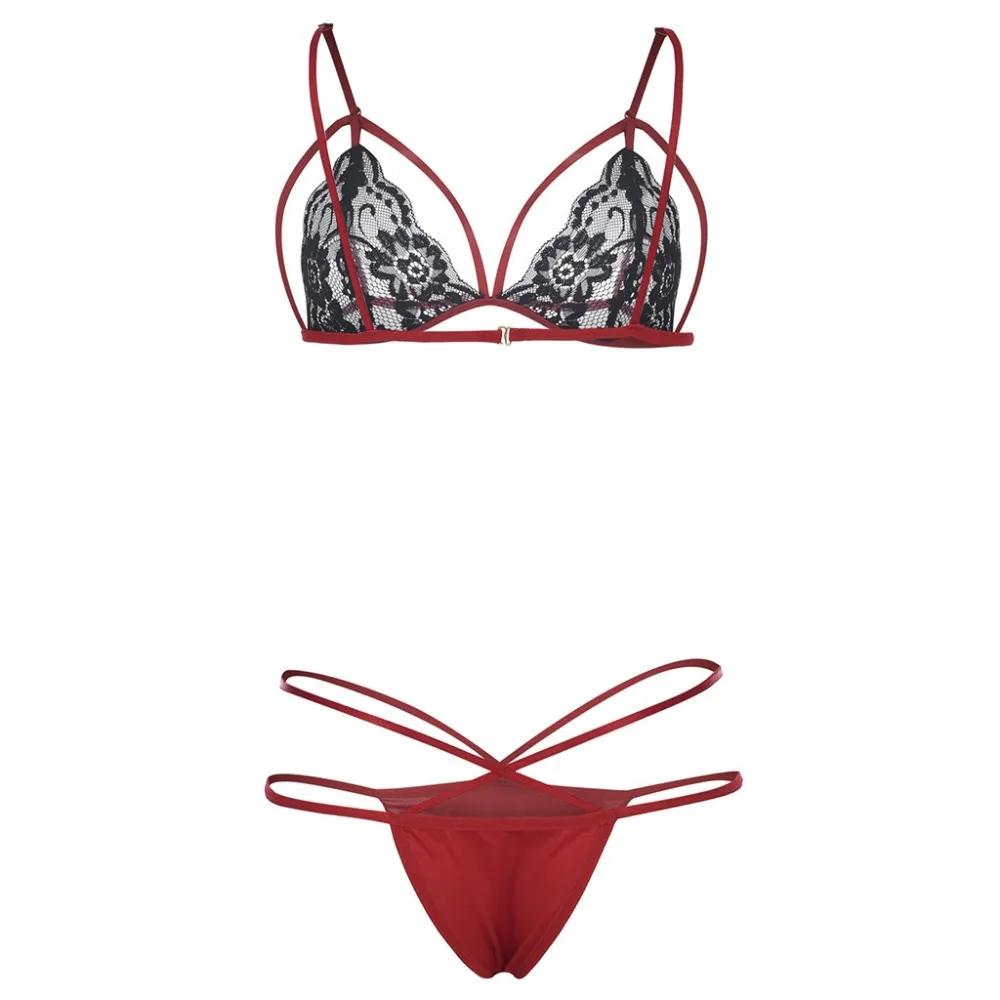 Сексуальный кружевной бюстгальтер эротическое Прозрачное нижнее белье Babydoll