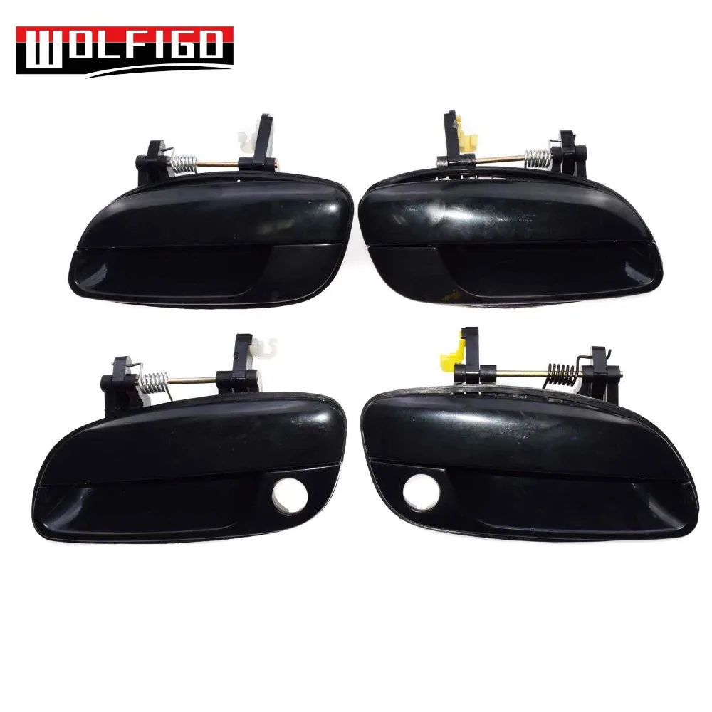 WOLFIGO для hyundai Elantra гладкий черный 2001-2005 наружные дверные ручки передний задний левый правый 82650-2D000, 82660-2D000