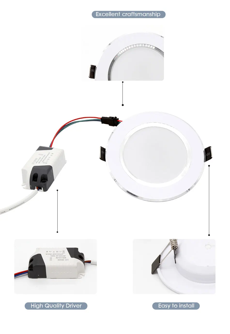 Rgb LED-светильник 5 Вт на высоком каблуке 11 см, 10W 12cm левый и правый Управление тусклый круглый светильник утопленный светильник Красочные вечерние бар AC110V 220V 230V точечное освещение