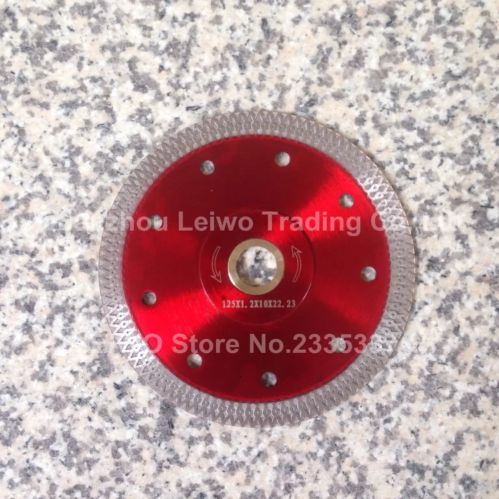 Алмазные лезвия керамические 5 дюймов (125 мм) Ультра тонкий алмазный диск для