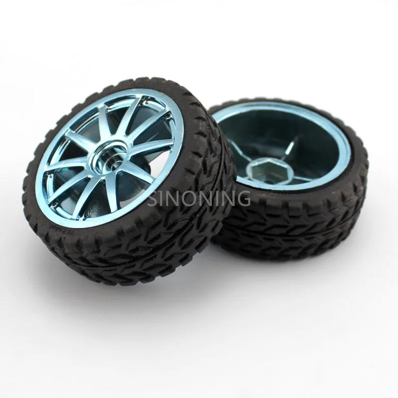 2 шт. 65 мм шестигранное отверстие игрушечное колесо шина для робота автомобиля