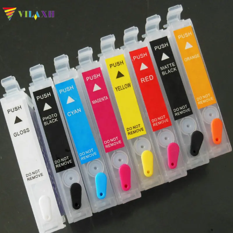Vilaxh T3240 T3241 T3242 T3243 T3244 T3247 T3248 T3249 многоразовый картридж для принтера Epson Surecolor P400 с