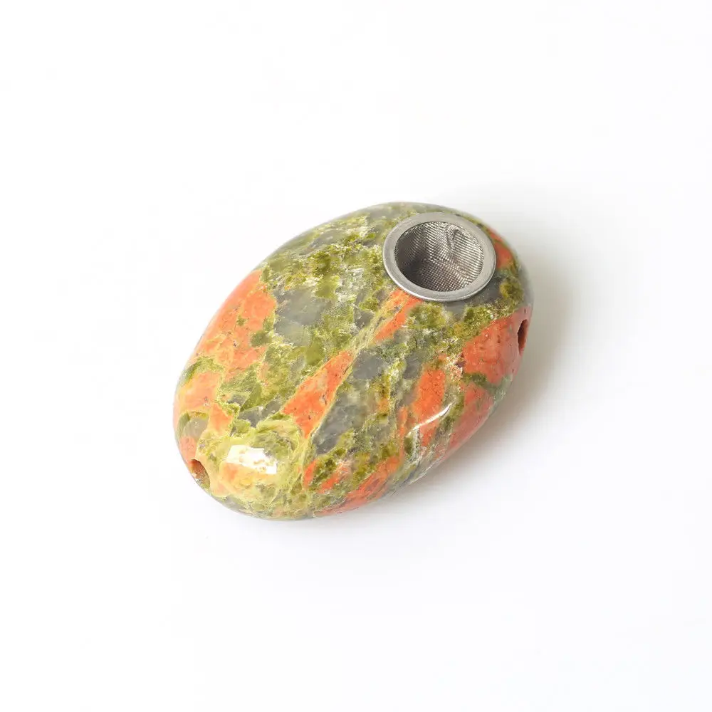 Clinozoisite пальмовый камень курительная трубка Unakite Джаспер портативные табачные