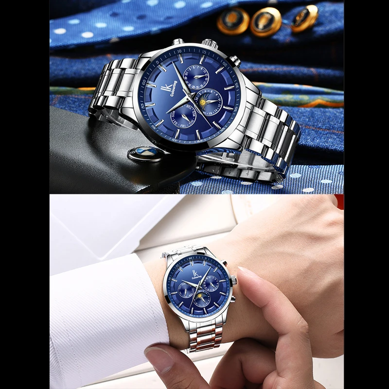 2019 Популярные Цветные небесно голубые автоматические механические мужские часы