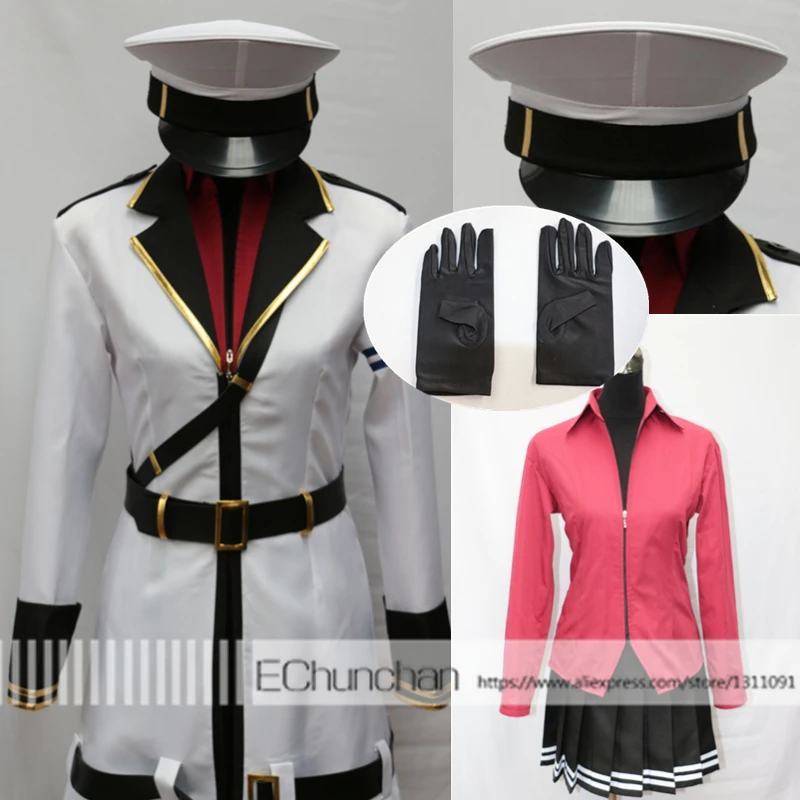 Высокое качество Полный комплект Kantai Коллекция Gangut Косплей Костюм включает