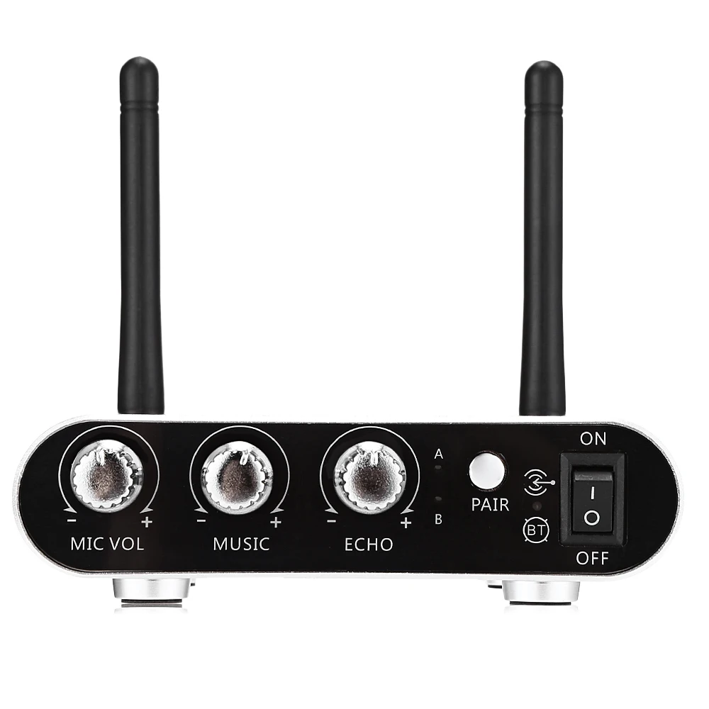 Excelvan K38C 2 шт. UHF двойной ручной беспроводной микрофон Система KTV Bluetooth для караоке |