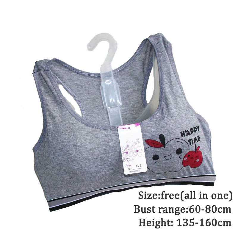 С мультяшным принтом яблоко подростковый бюстгальтер для девочек подростков