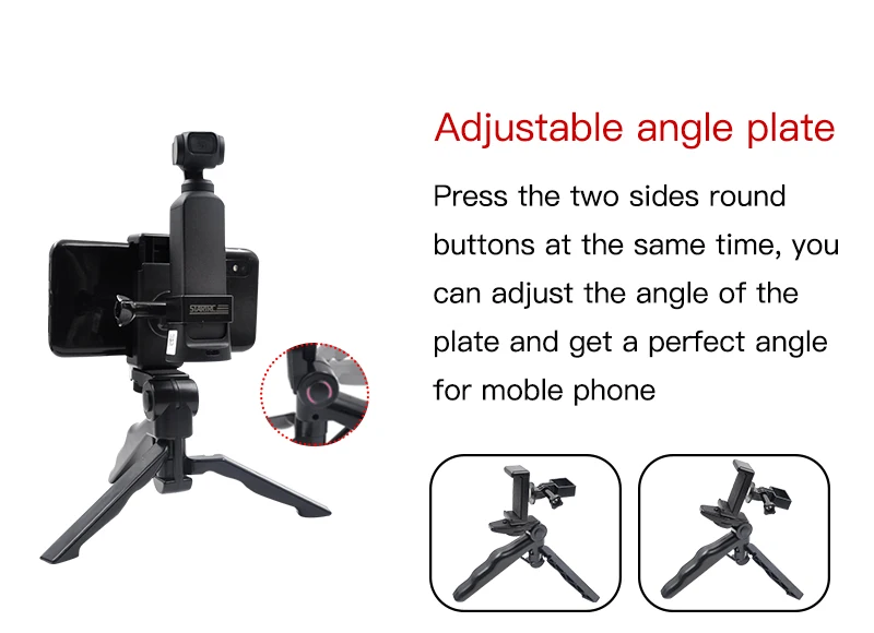 STARTRC Gimbal camera OSMO Карманный расширительный набор аксессуаров/21 в 1 ручной экшн-крепления для фотоаппаратов Запчасти для DJI OSMO Pocket